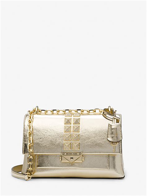 michael kors cece medium studded|Cece Medium Studded Metallic Shoulder Bag.